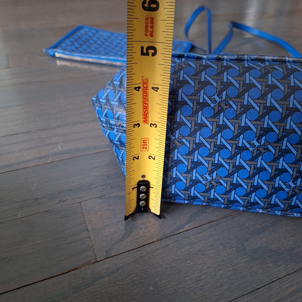 Tory Burch Mediterranean Blue Ever Ready Tote Bag - Picture 14 of 16